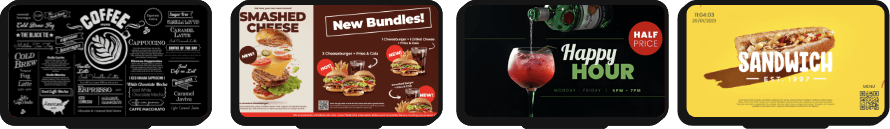 Restaurant's screens